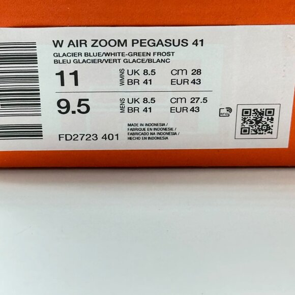 Nike Air Zoom Pegasus 41 Glacier Blue FD2723-401 Size Women 11 / Men 9 - Picture 12 of 12